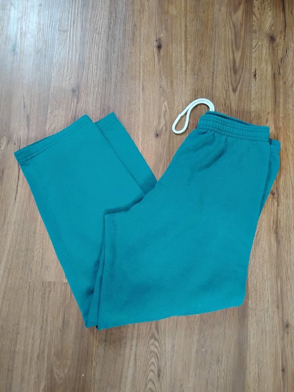 Vintage Jerzees Blank Sweatpants Joggers Trainers Teal